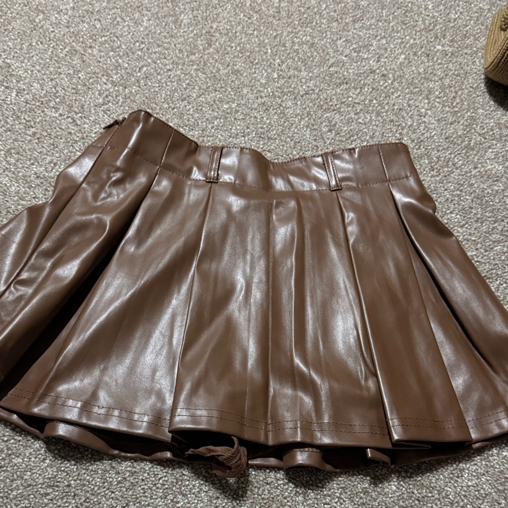 SHEIN Chocolate Brown Mini Skirt